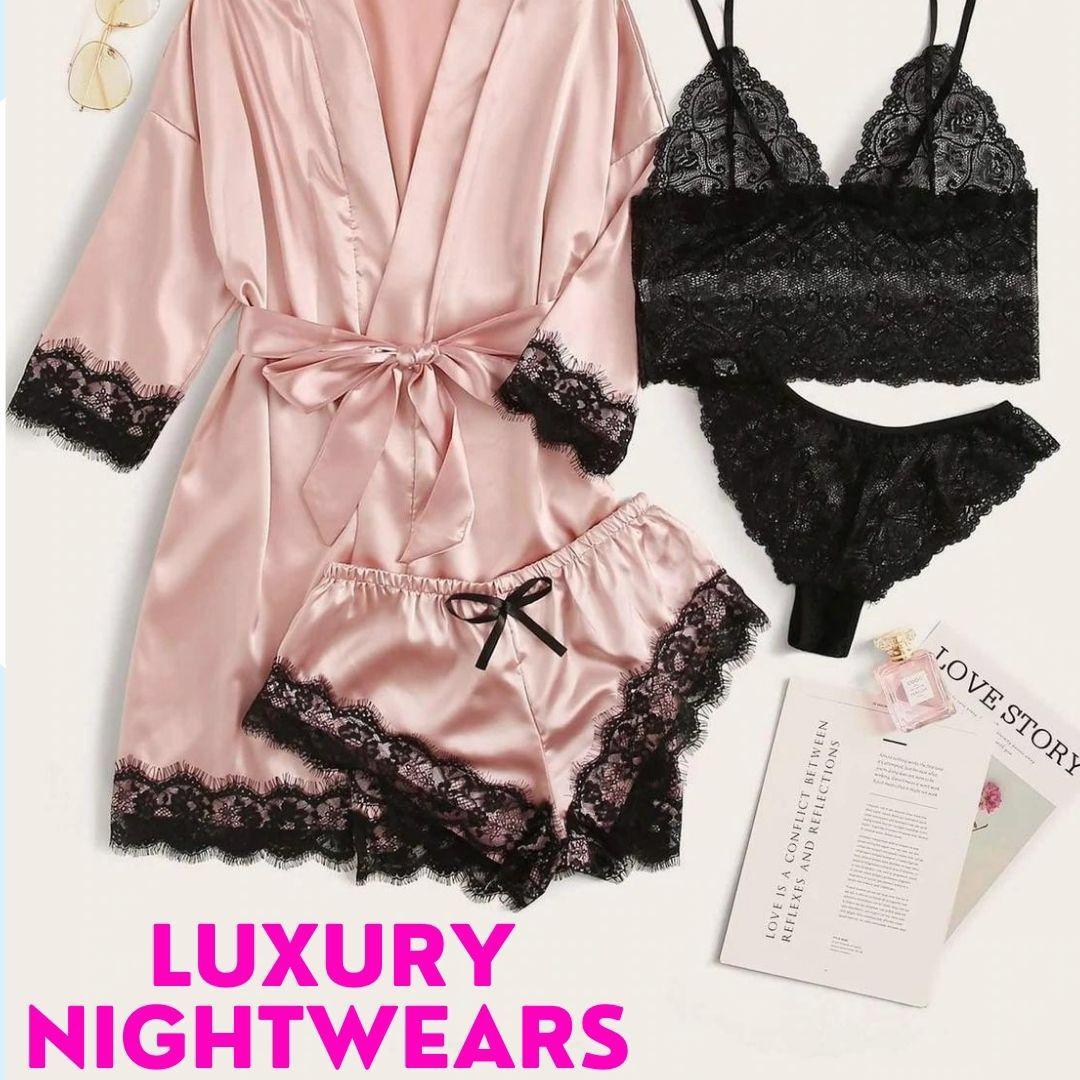 Victoria's Secret Satin Robe, Short Bathrobe, Silk Kimono Lingerie,  Nightwear, Women's Sleepwear, Black (XS/S) at  Women's Clothing store