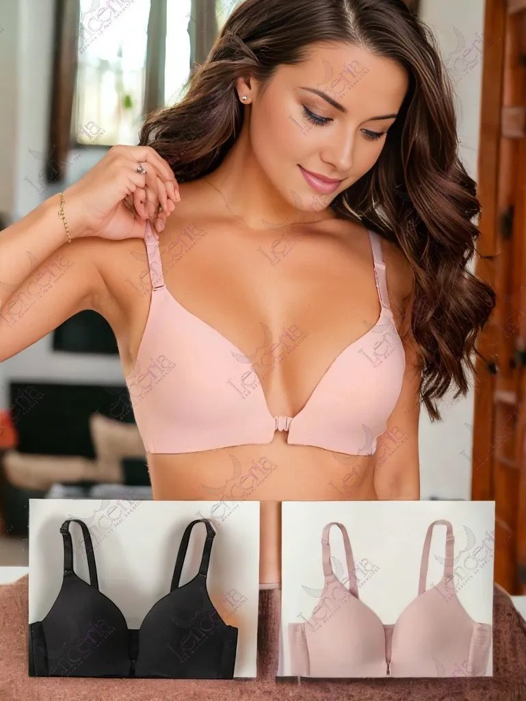 Womens Plus Size Plain Smooth Padded Push Up Everyday Bras