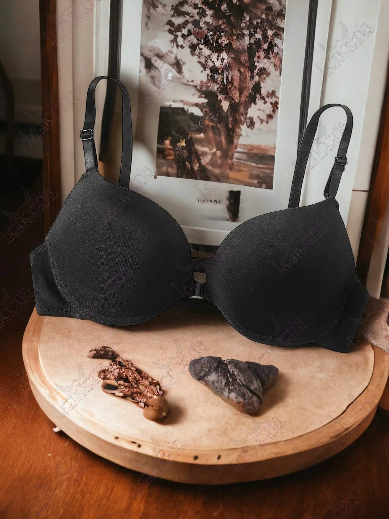Cheriee everyday essentials Black plunge pushup bra - extremely