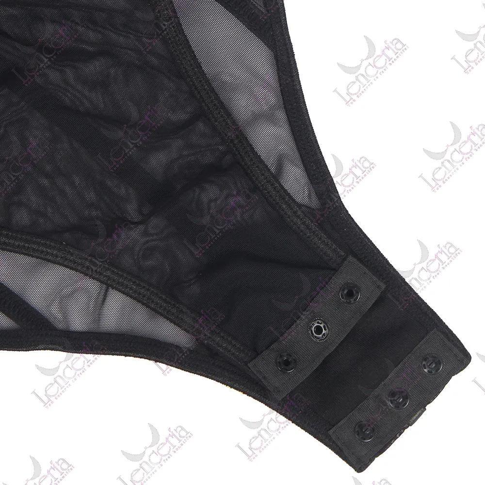 Allure Jaula padded black bodysuit - extremely luxurious (a57) - Lenceria-lingerie.pk
