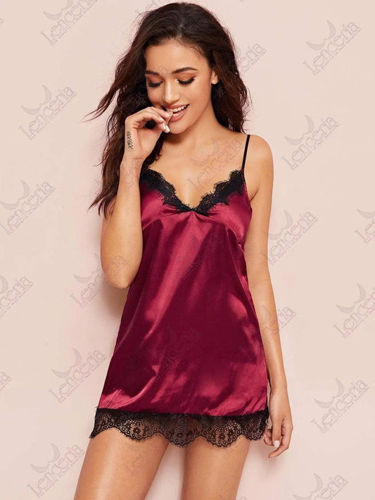Allure rouge eyelash nightdress - extremely sexy (a46)