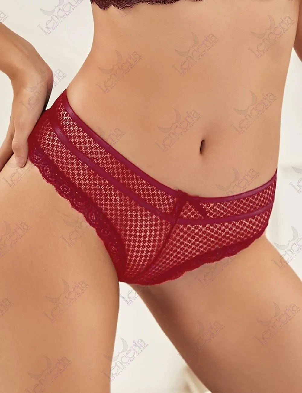 Allure rouge fonce panty - extremely elegant (a35)