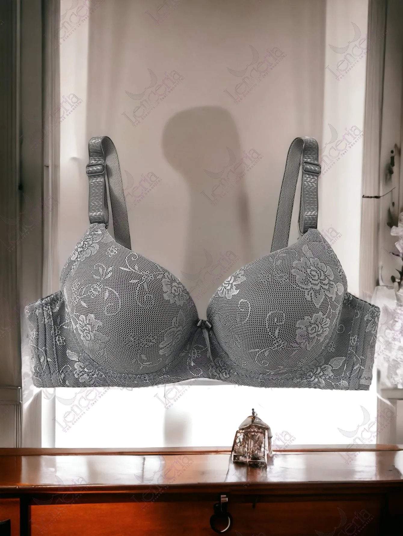 Cheriee Grey Argenti padded bra - extremely beautiful (c52)