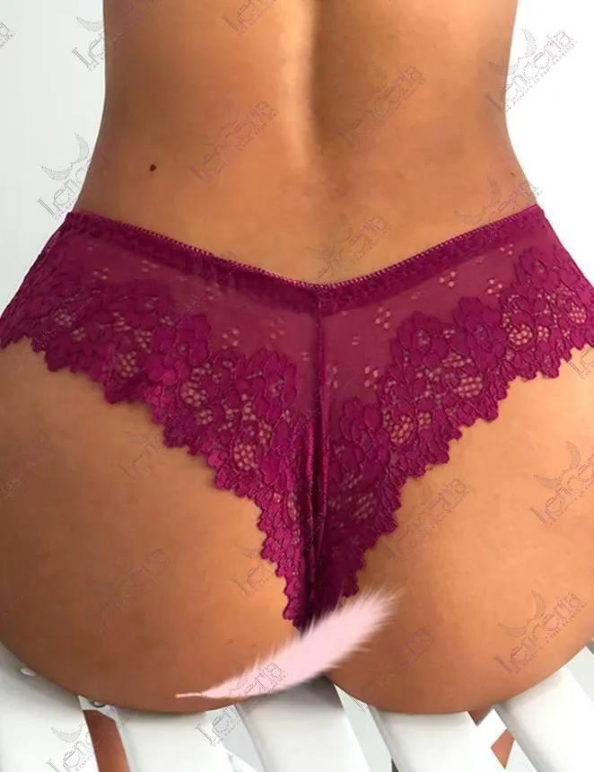 Haute Wine floral lacy panty - very comfortable (u39) lenceria-lingerie.pk