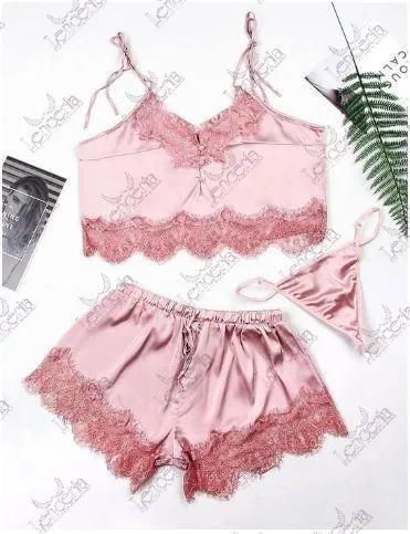 Linda petale set very cute pink (L11) lenceria-lingerie.pk