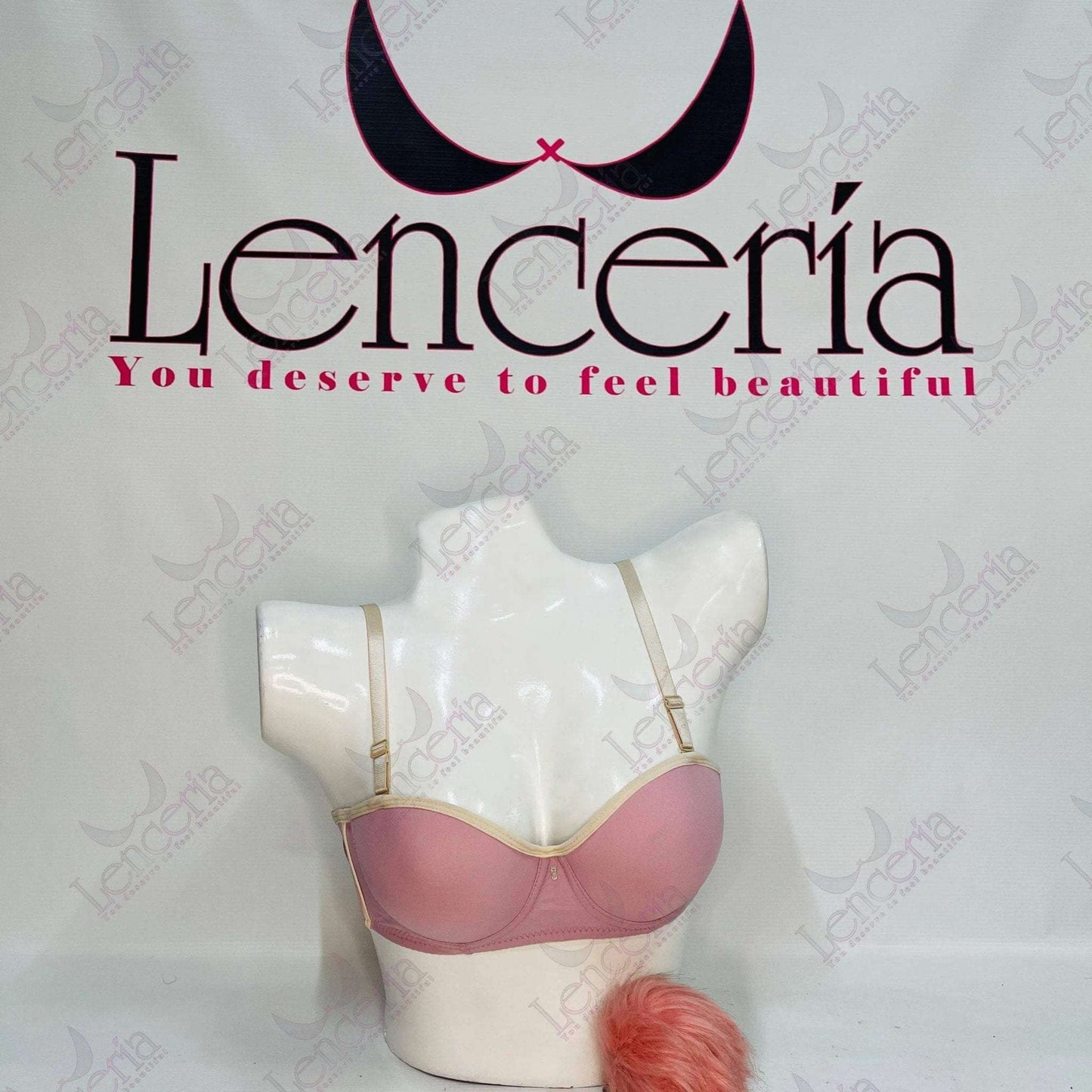 'Maeishas baby Lila' super pushup padded pink bra - extremely beautiful - bra only (c9) - Lenceria-lingerie.pk