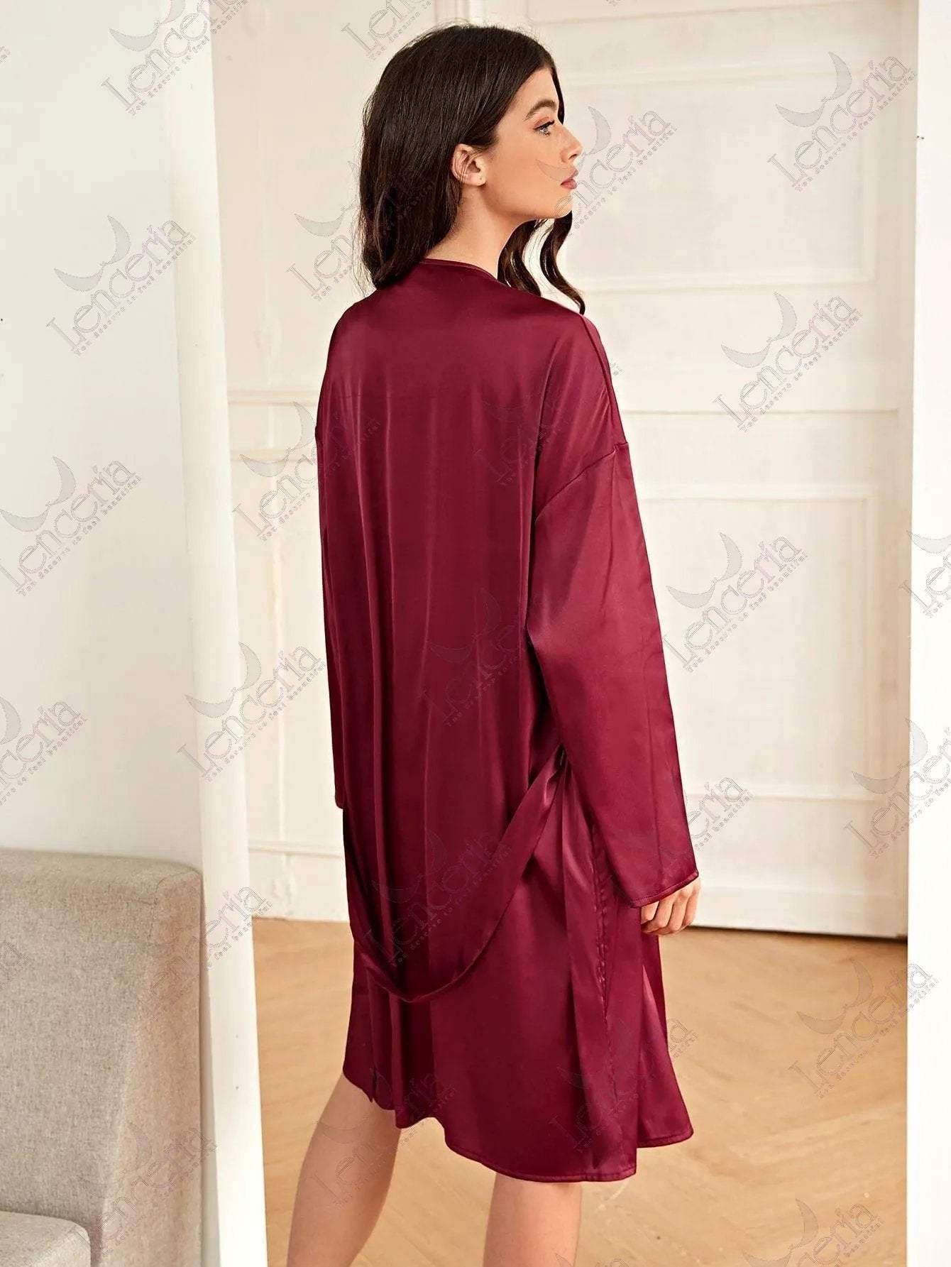 Voluptuousa fonce red robe - very elegant (m3)